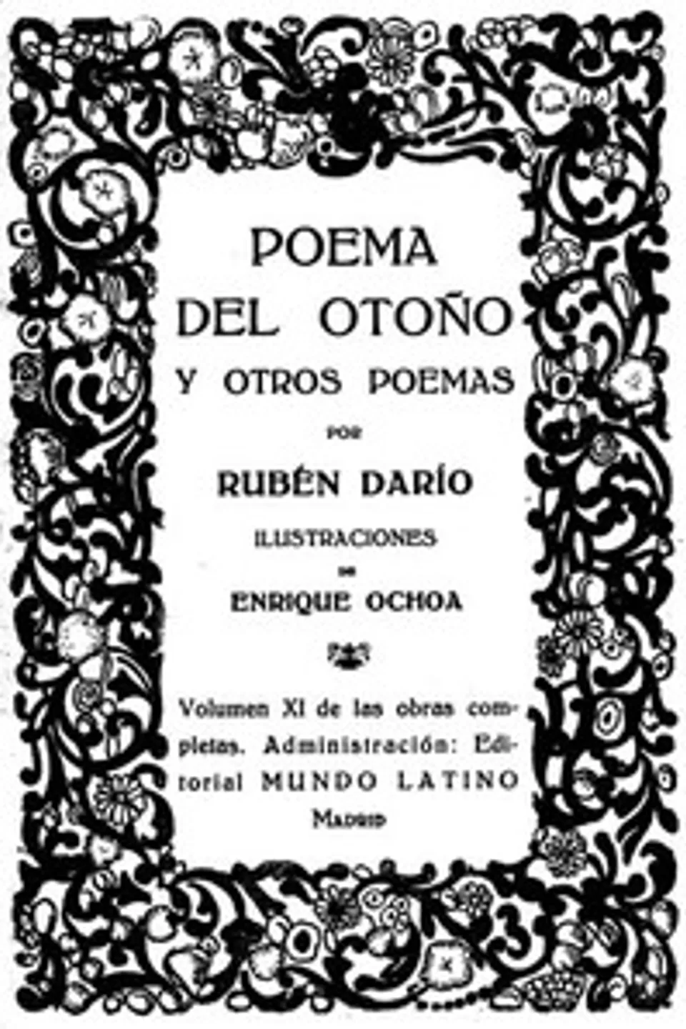 Poema del Otoño y otros poemas: Obras Completas Vol. XI, Rubén Darío