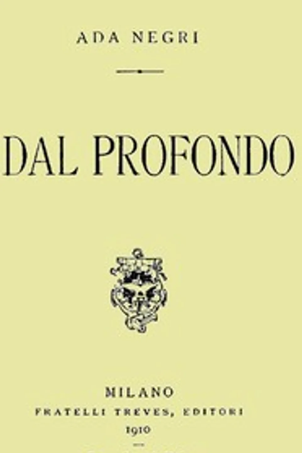 Dal profondo, Ada Negri