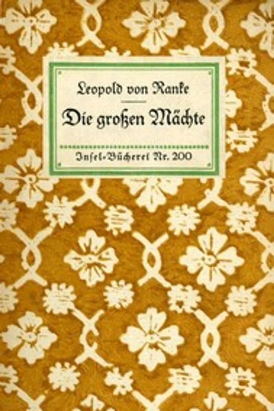 Die großen Mächte, Leopold von Ranke
