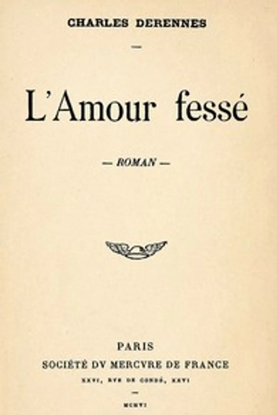 L'amour fessé, Charles Derennes