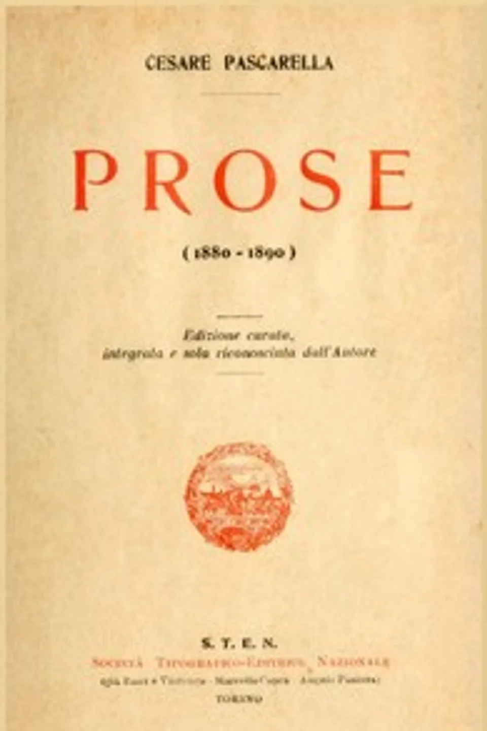 Prose (1880-1890), Cesare Pascarella