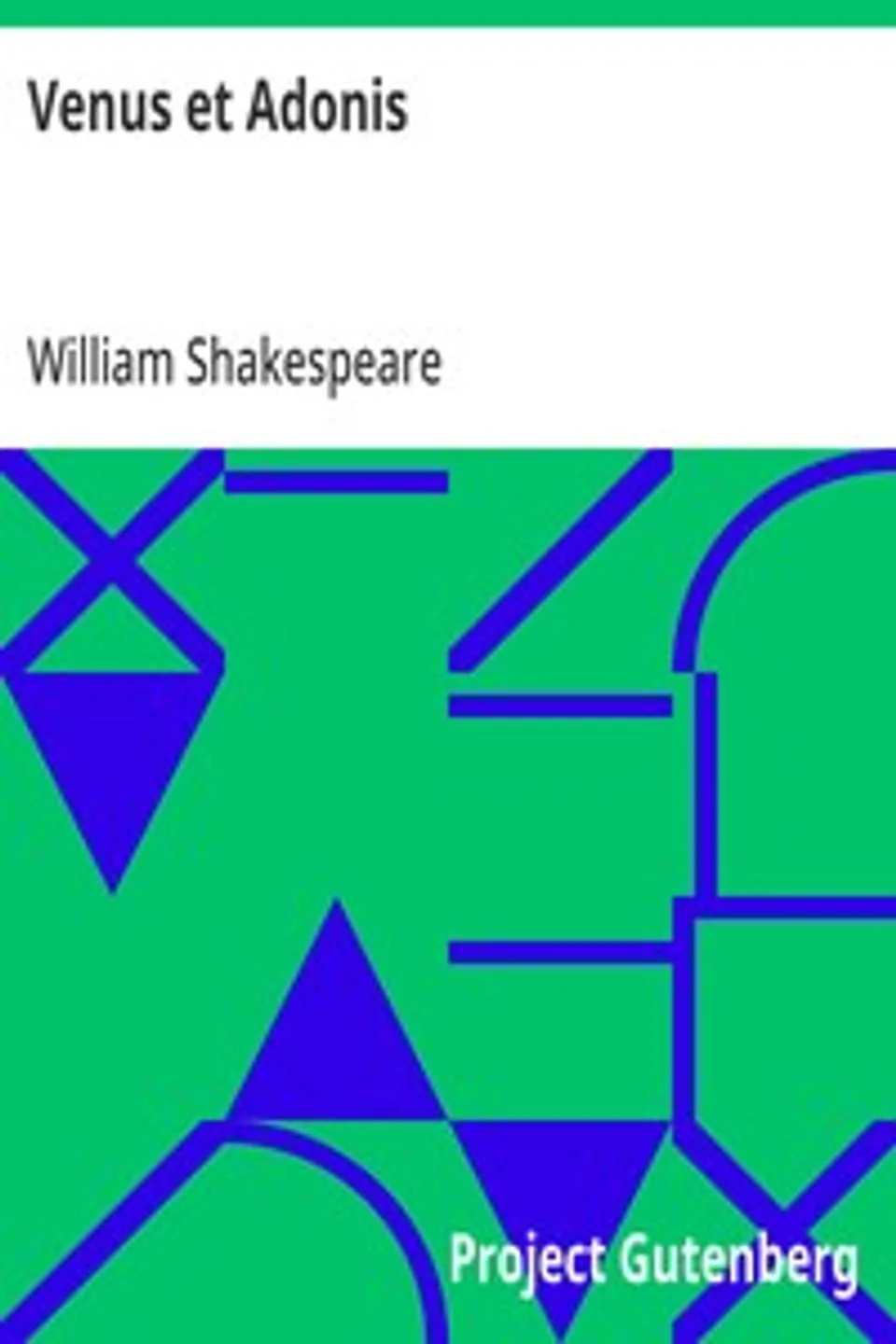 Venus et Adonis, William Shakespeare