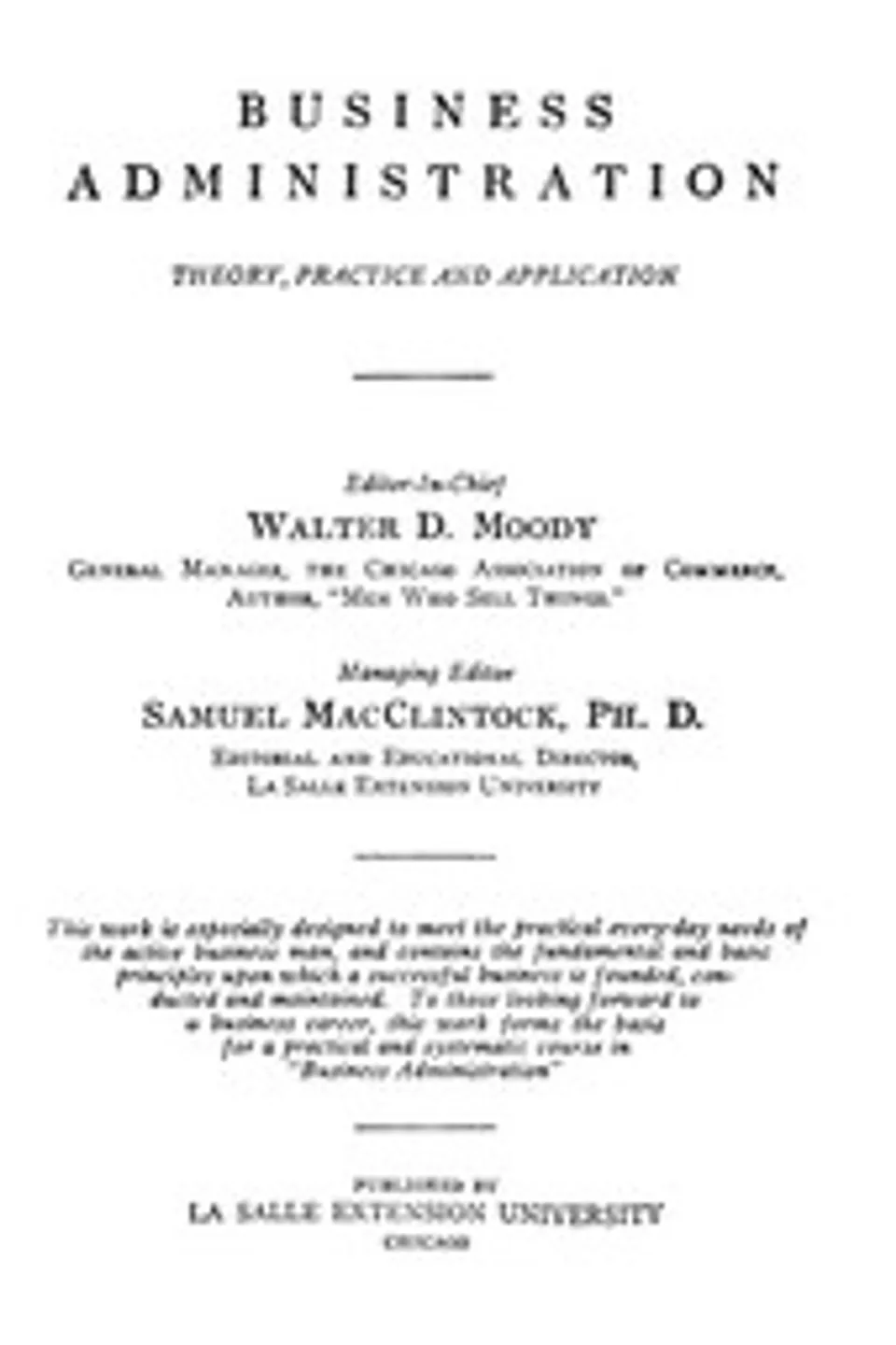 Business Administration: Theory, Practice and Application. [Vol. 1] Business Economics