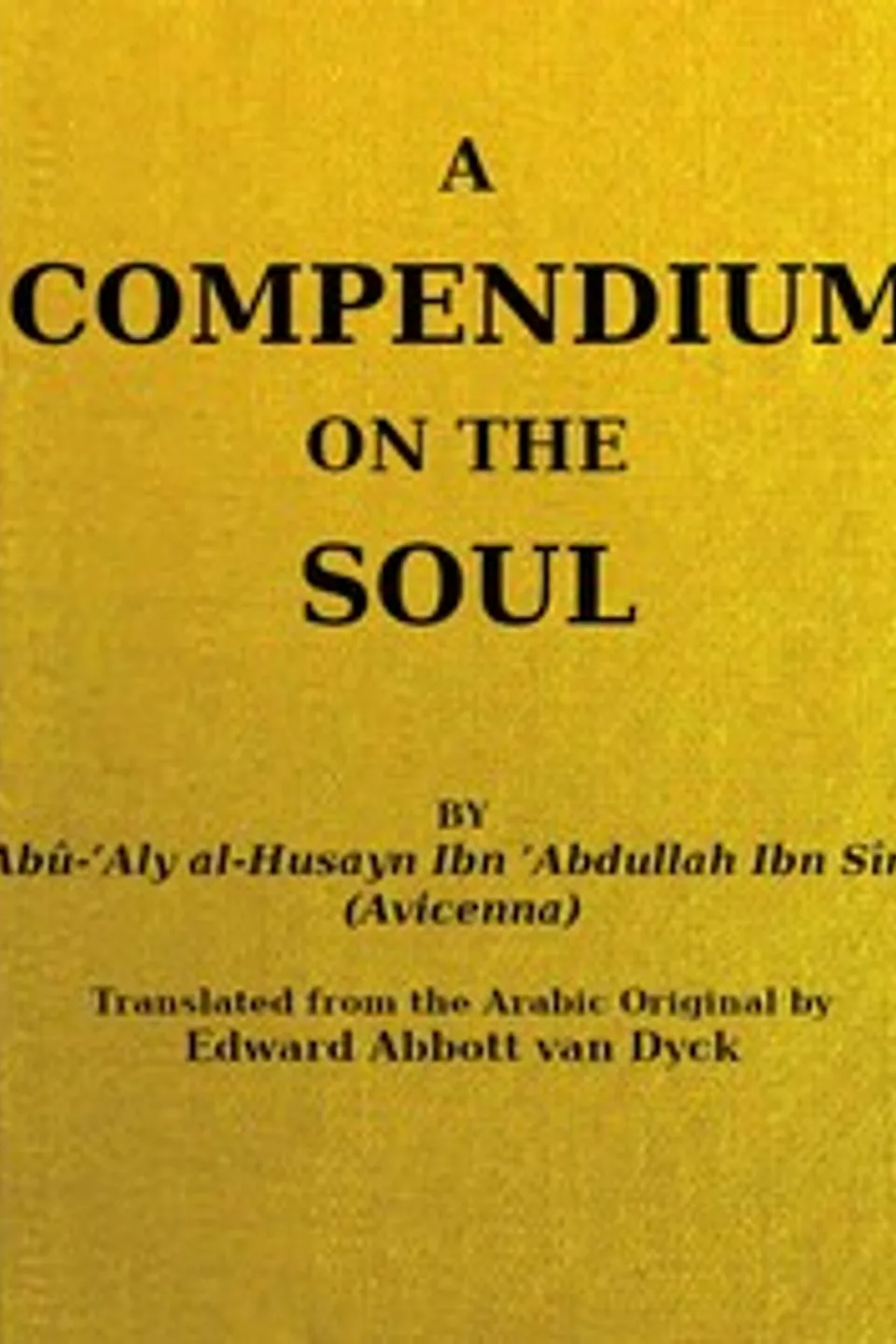 A Compendium on the Soul, Avicenna
