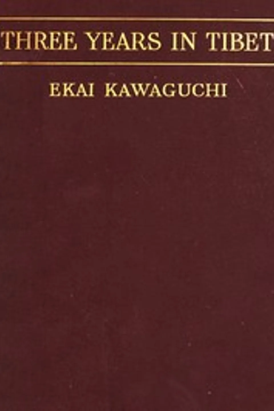 Three Years in Tibet, Ekai Kawaguchi