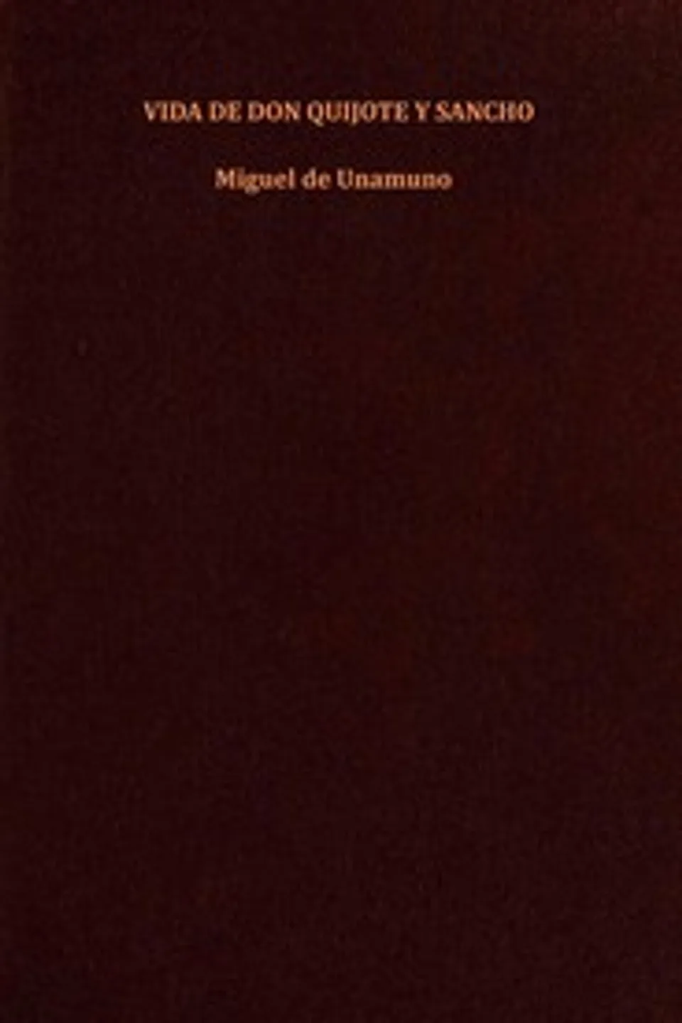 Vida de Don Quijote y Sancho, Miguel de Unamuno