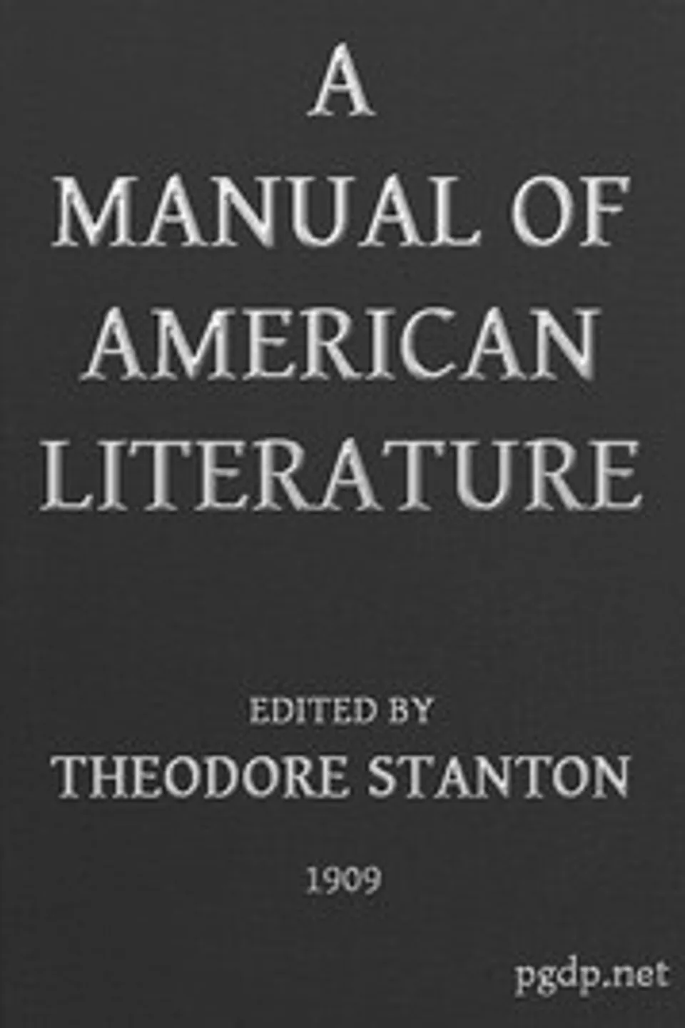 A Manual of American Literature