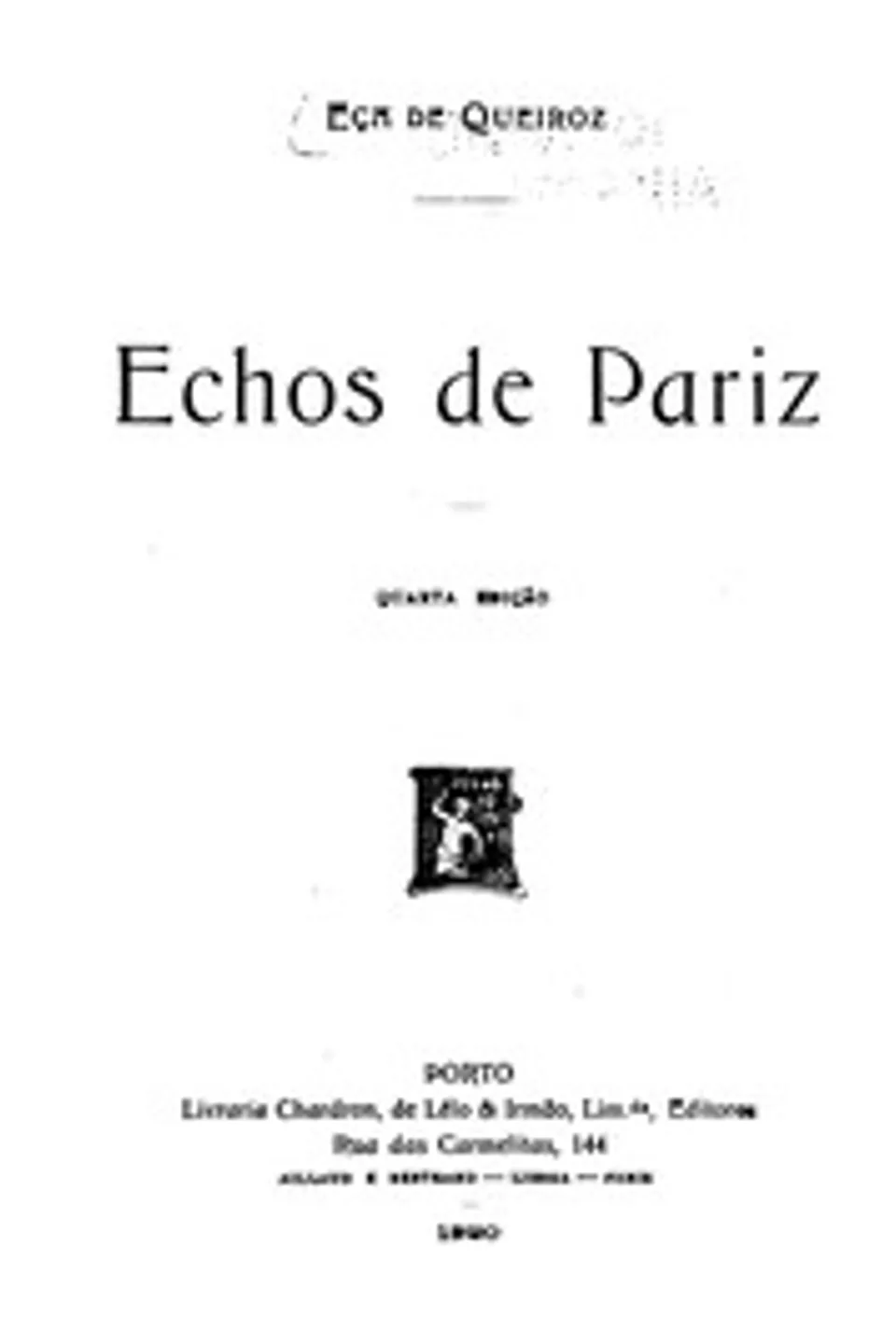 Echos de Pariz, Eça de Queirós