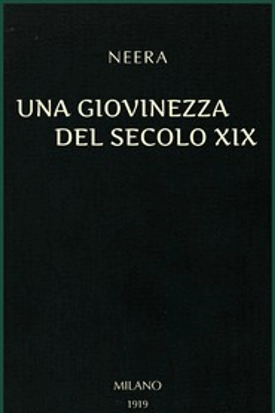 Una giovinezza del secolo XIX, Neera