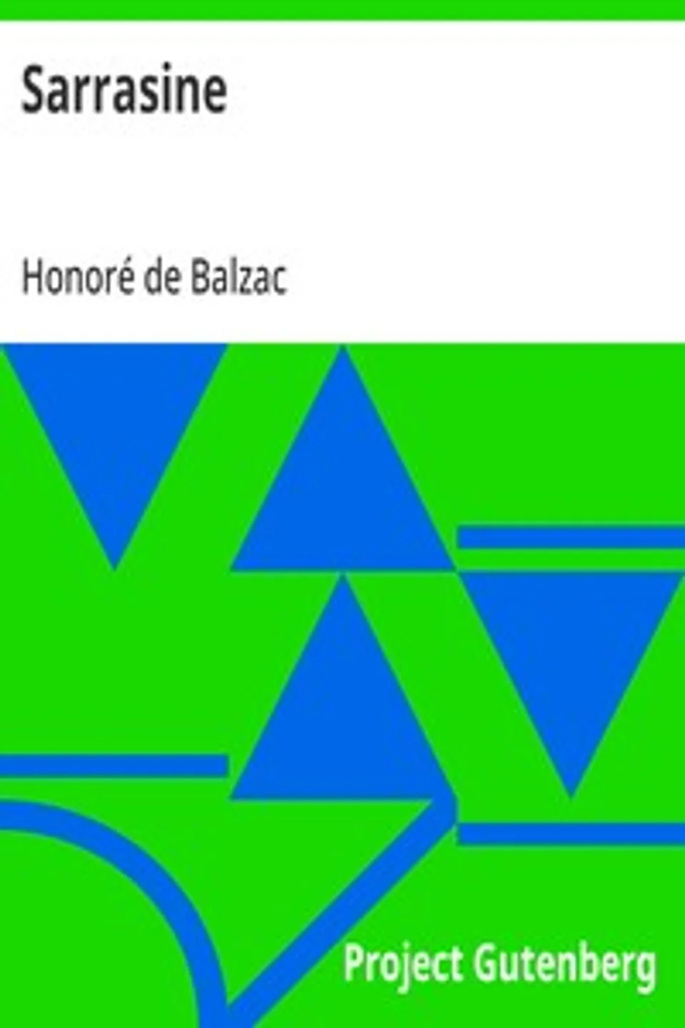 Sarrasine, Honoré de Balzac