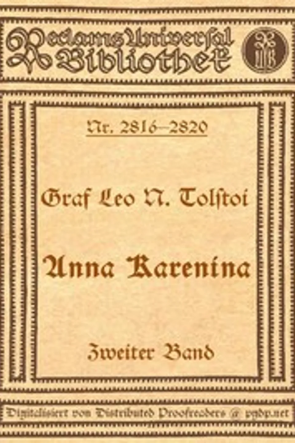 Anna Karenina, 2. Band, Leo Tolstoy