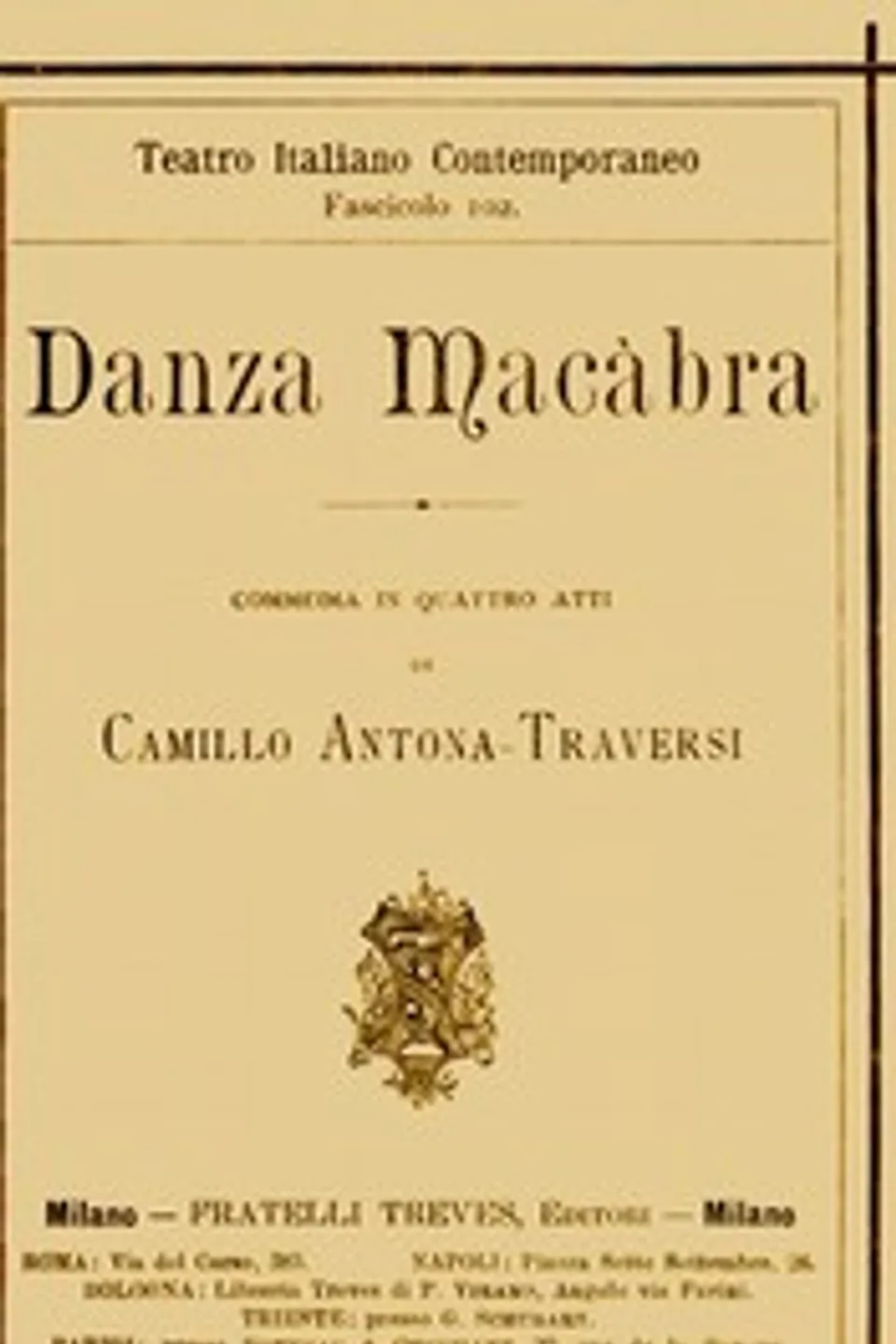 Danza macàbra, Camillo Antona-Traversi