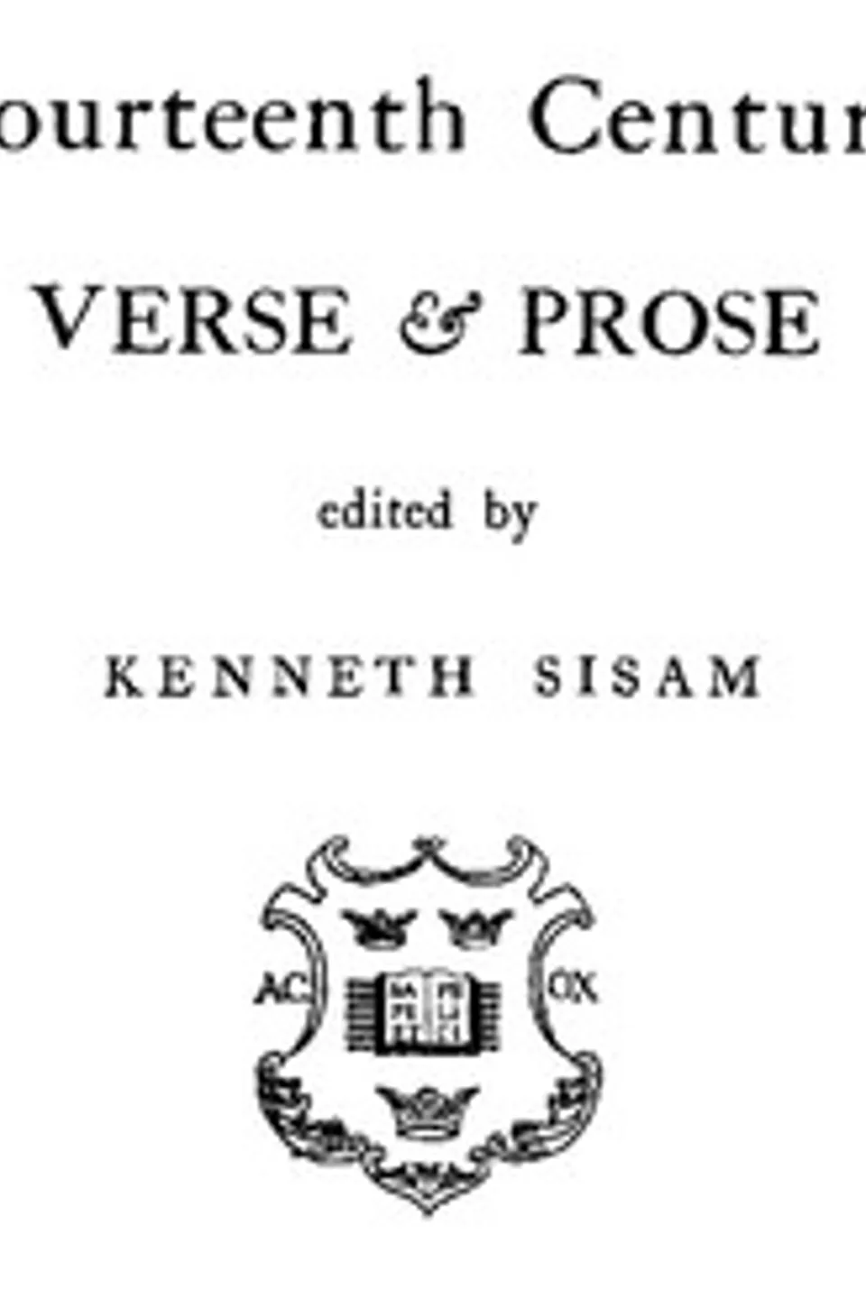 Fourteenth Century Verse & Prose