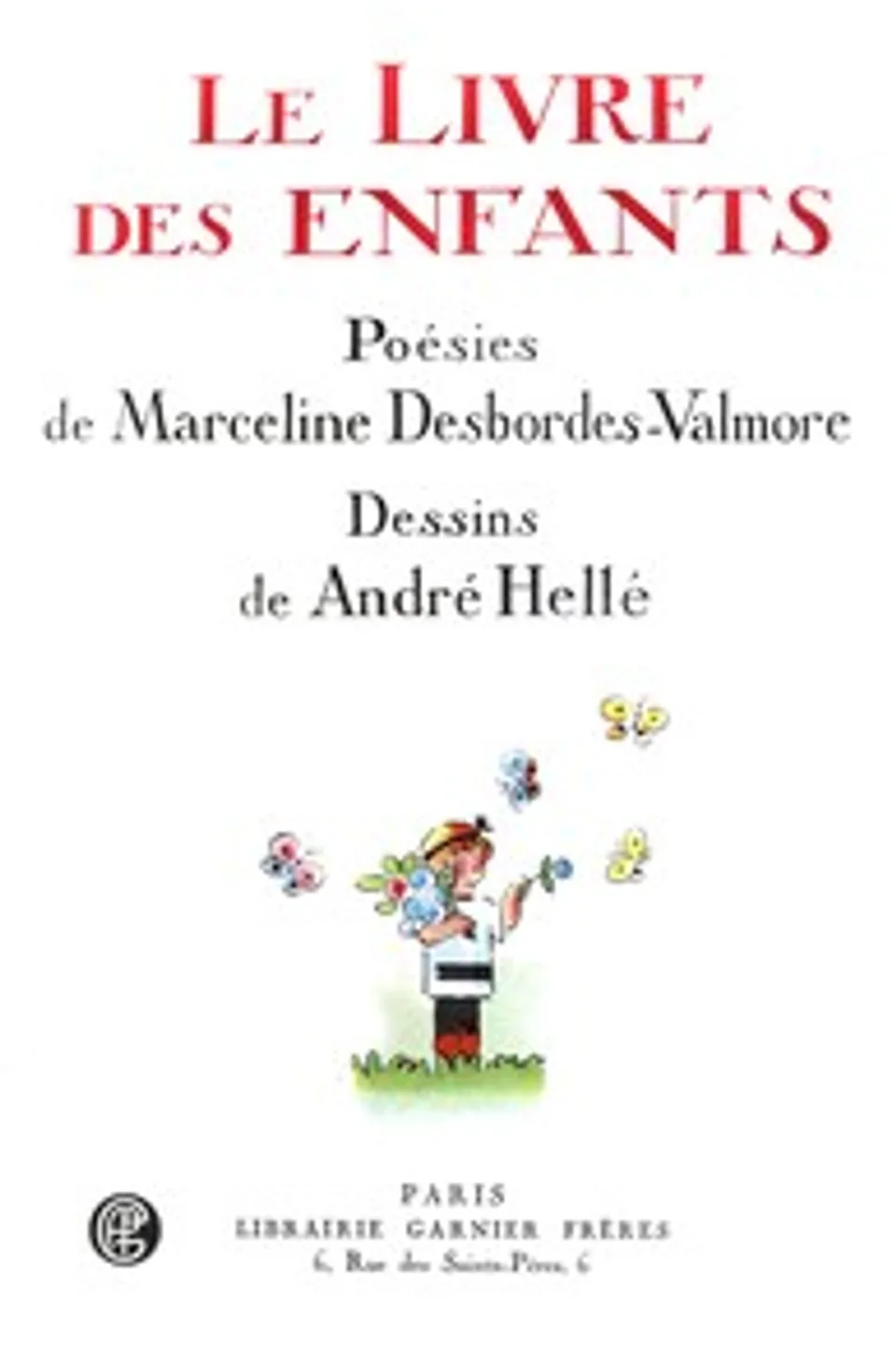 Le livre des enfants, Marceline Desbordes-Valmore