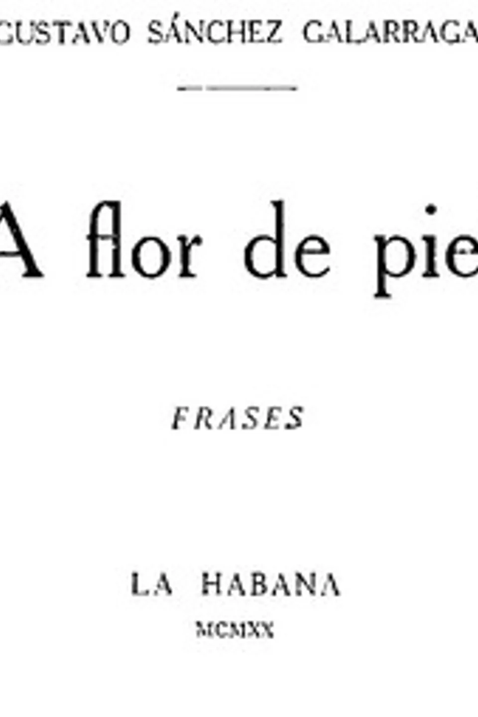 A Flor De Piel: Frases, Gustavo Sánchez Galarraga