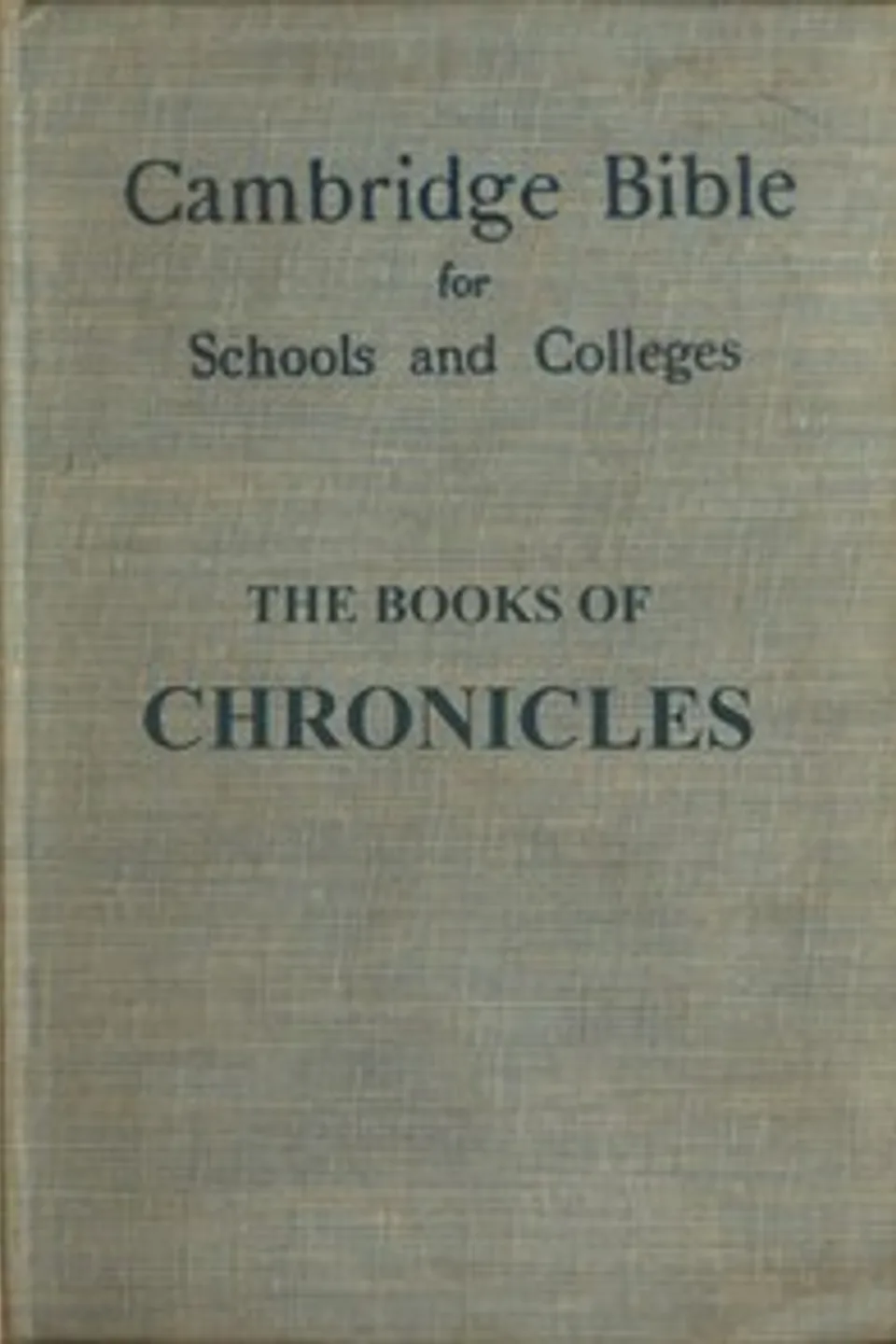 The books of Chronicles : $b With maps, notes and introduction, W. A. L. (William Alexander Leslie) Elmslie