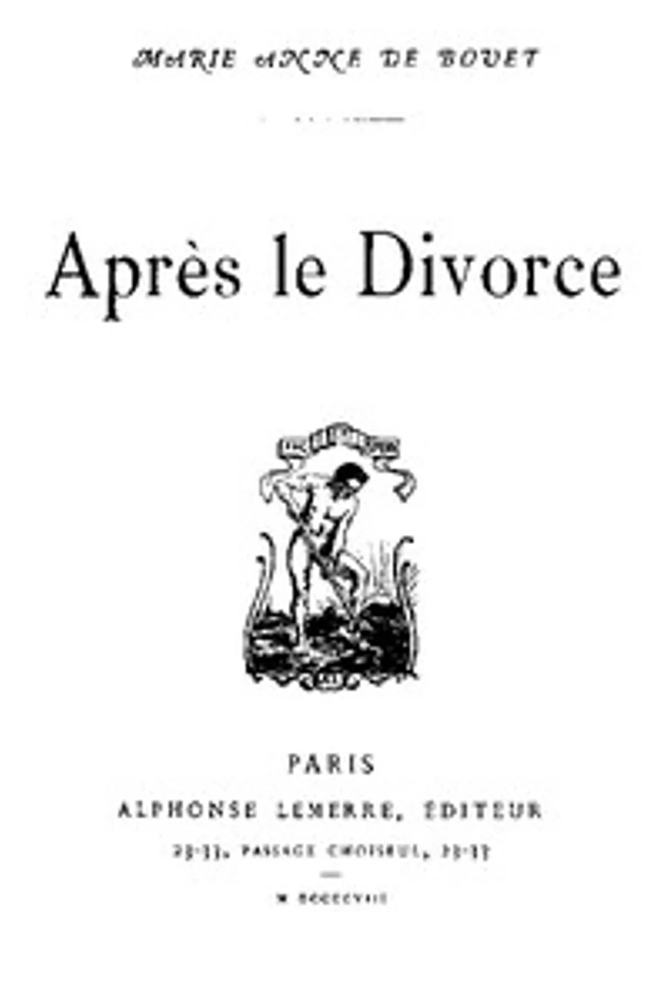 Après le divorce, Marie-Anne de Bovet