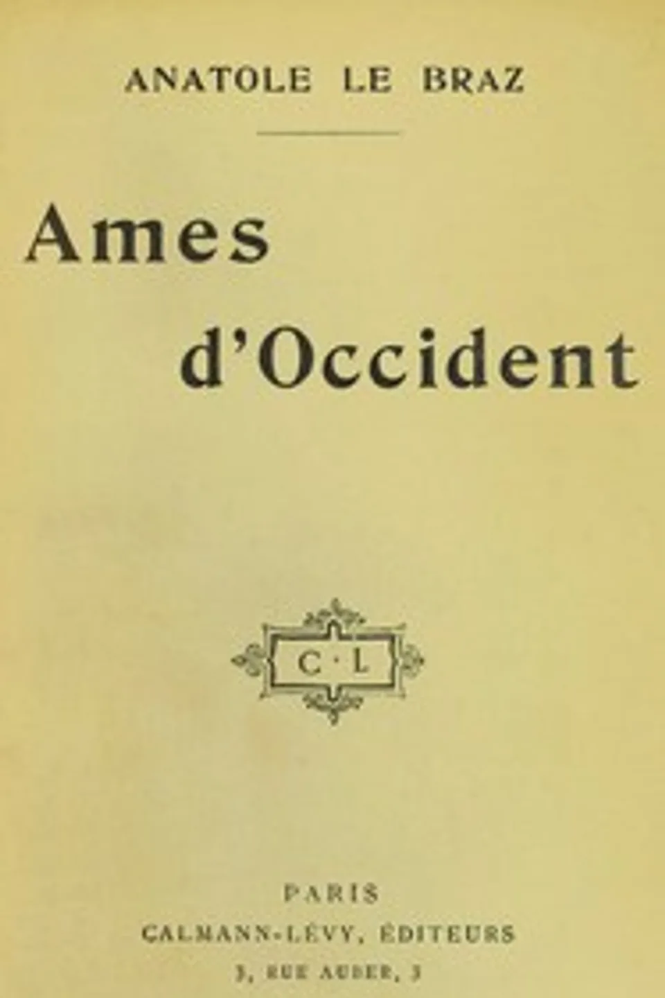 Ames d'Occident, Anatole Le Braz