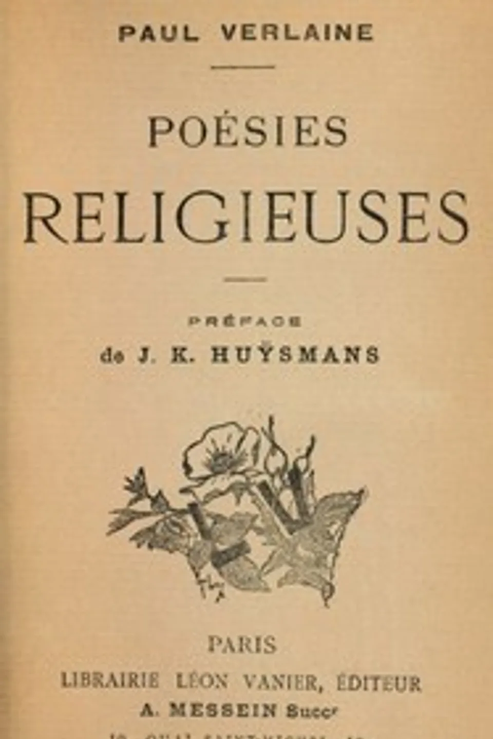 Poésies religieuses: Préface de J. K. Huÿsmans, Paul Verlaine