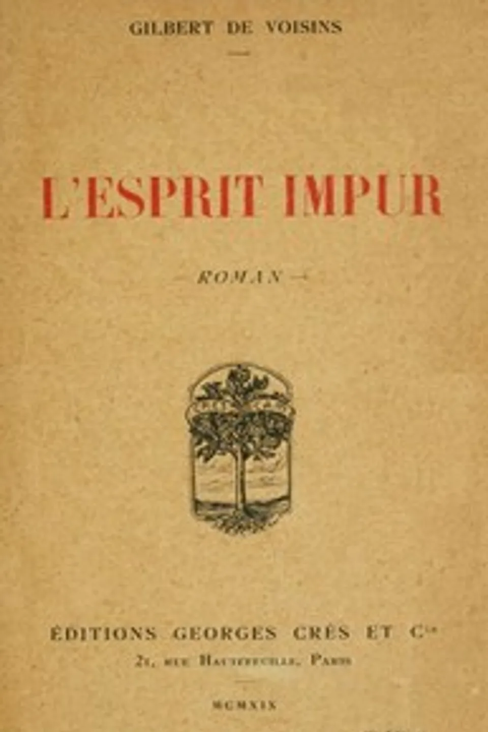 L'esprit impur, Auguste Gilbert de Voisins