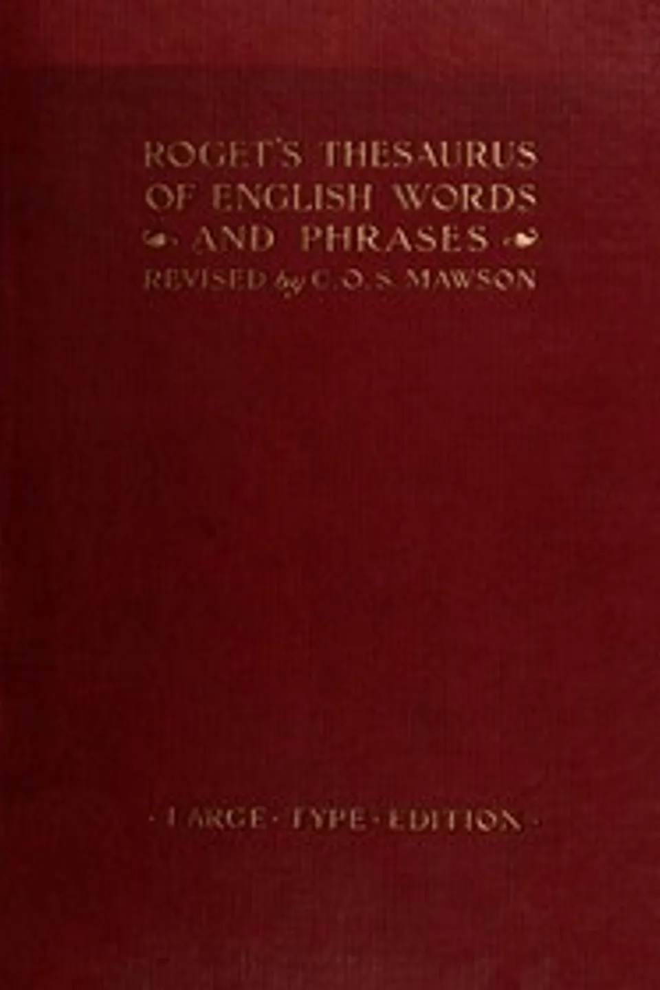 Roget's Thesaurus, Peter Mark Roget
