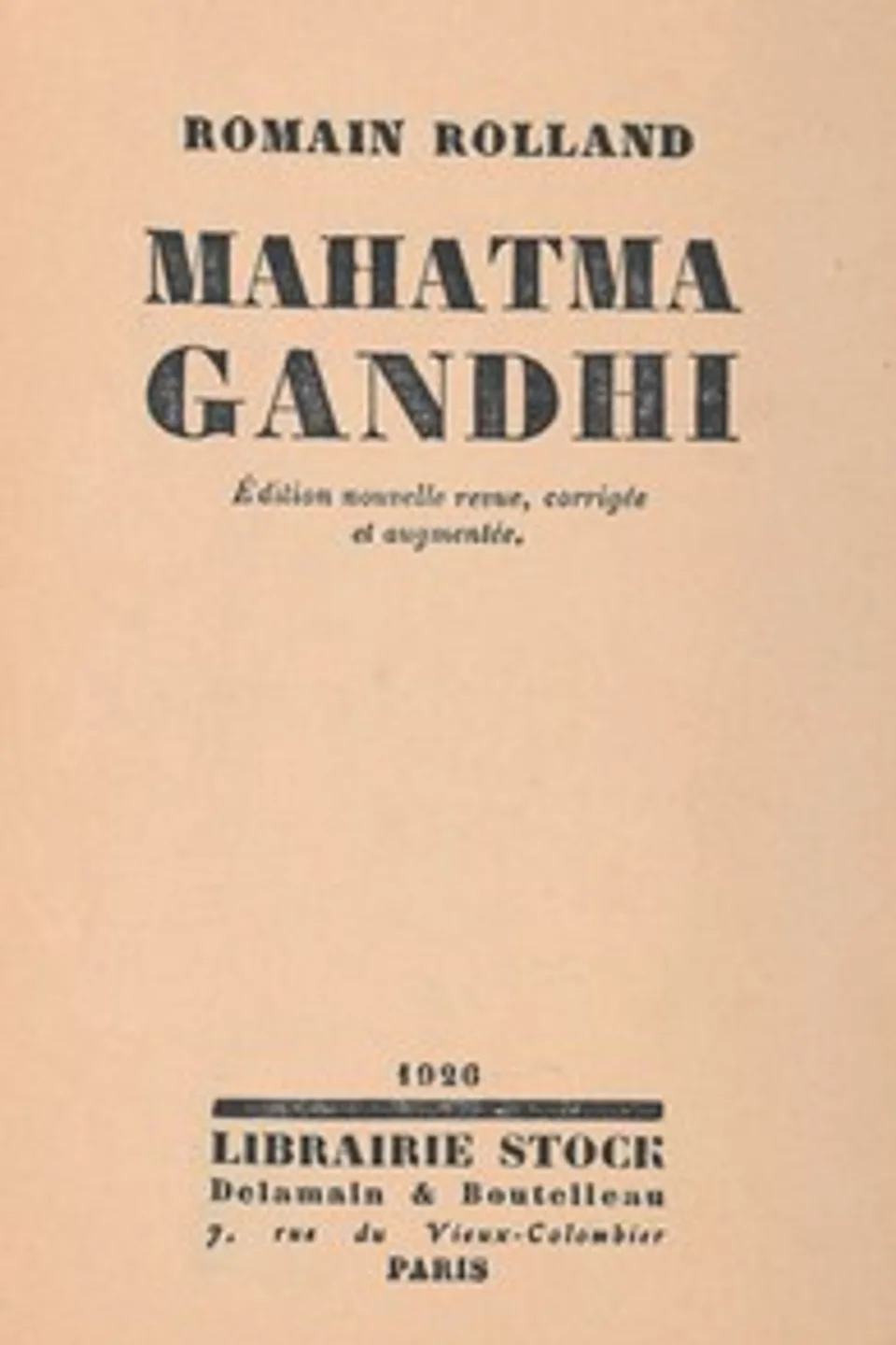 Mahatma Gandhi, Romain Rolland