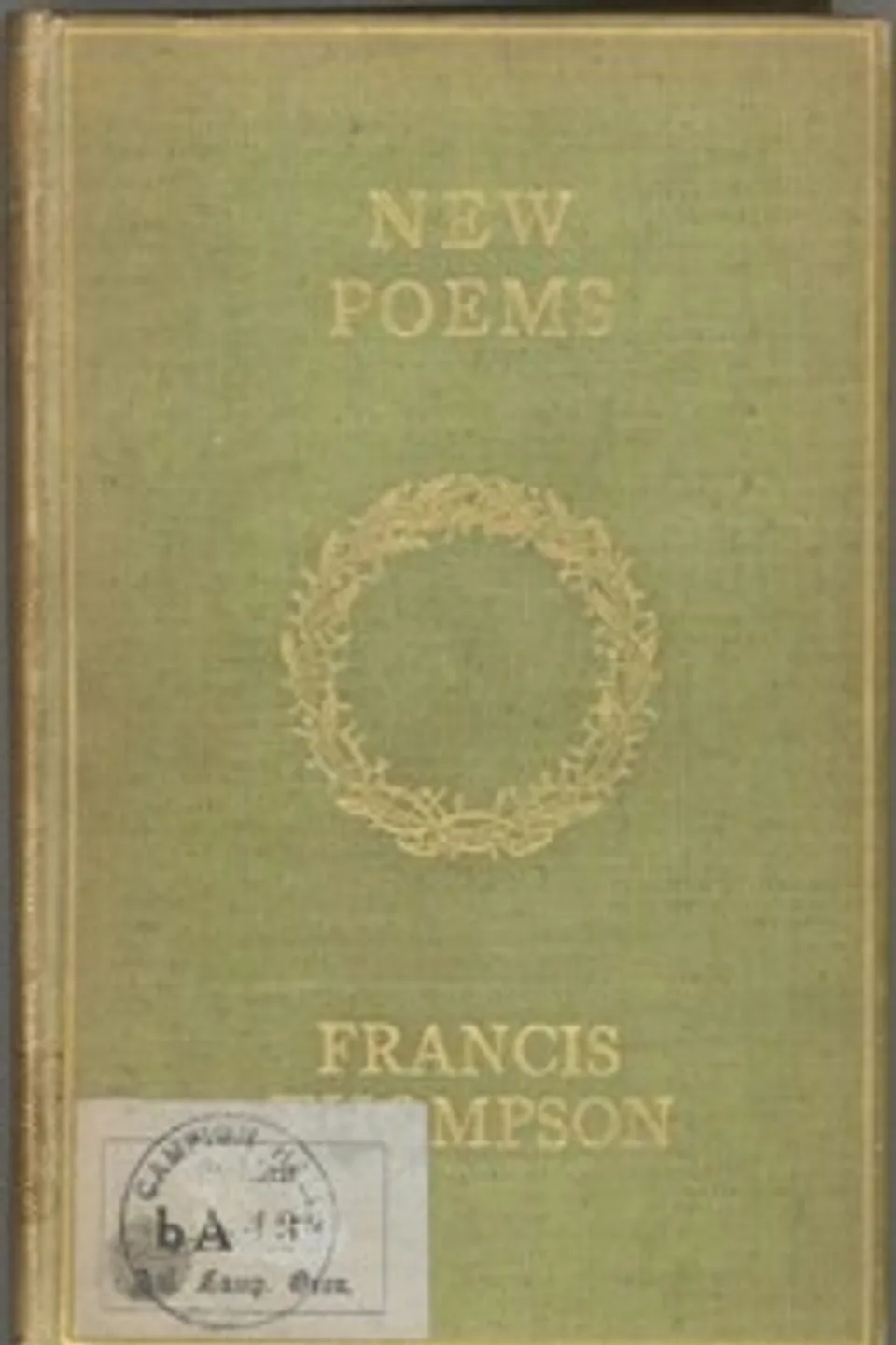New Poems, Francis Thompson