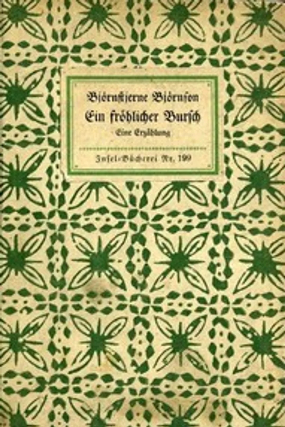 Ein fröhlicher Bursch, Bjørnstjerne Bjørnson