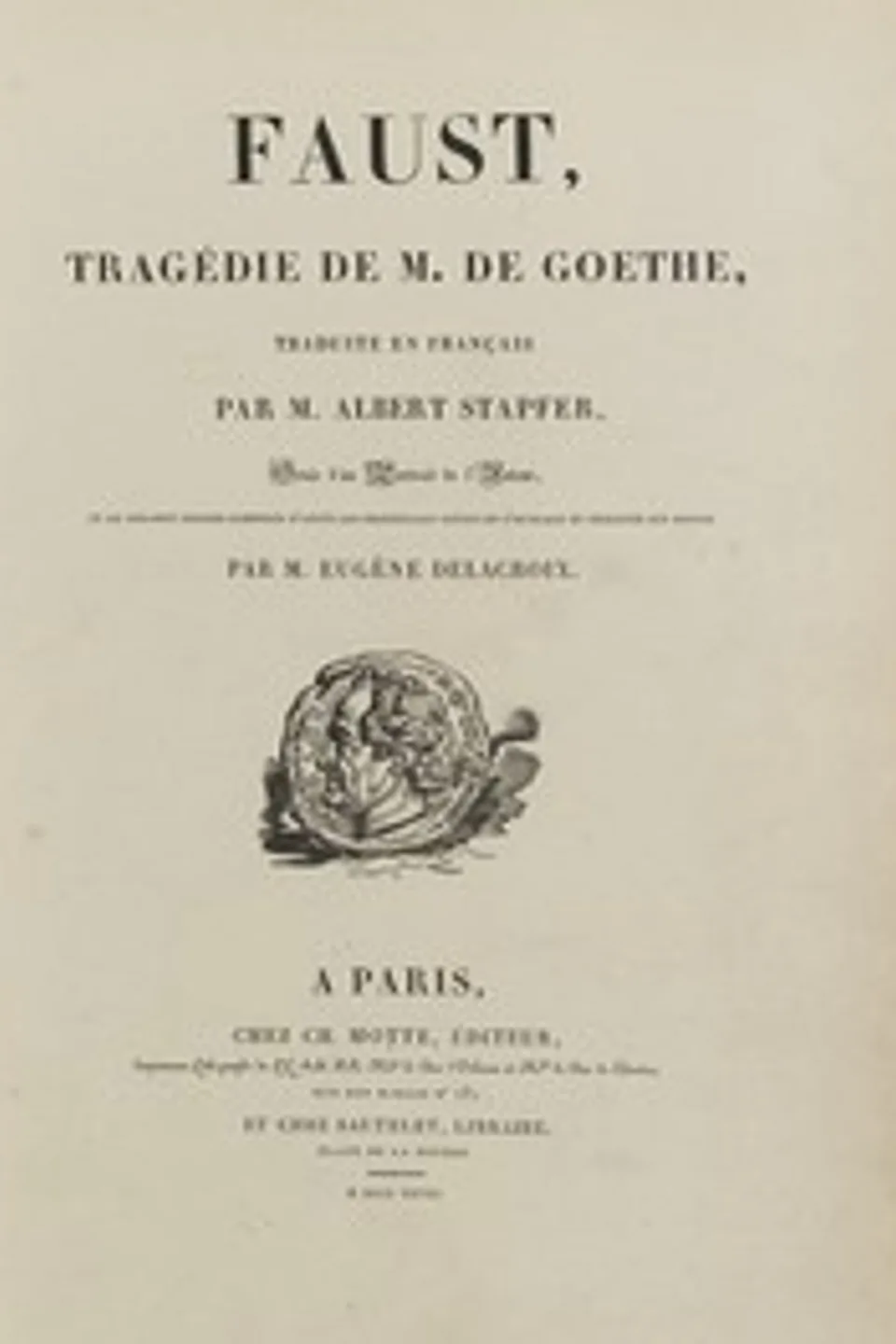 Faust [première partie], Johann Wolfgang von Goethe