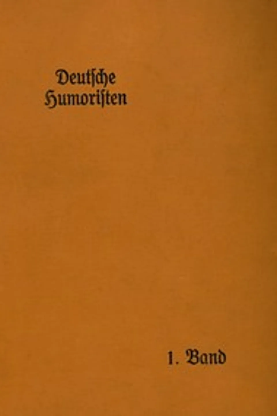 Deutsche Humoristen, 1. Band (von 8), Fritz Reuter