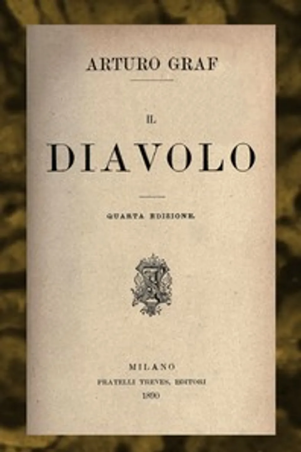Il Diavolo, Arturo Graf