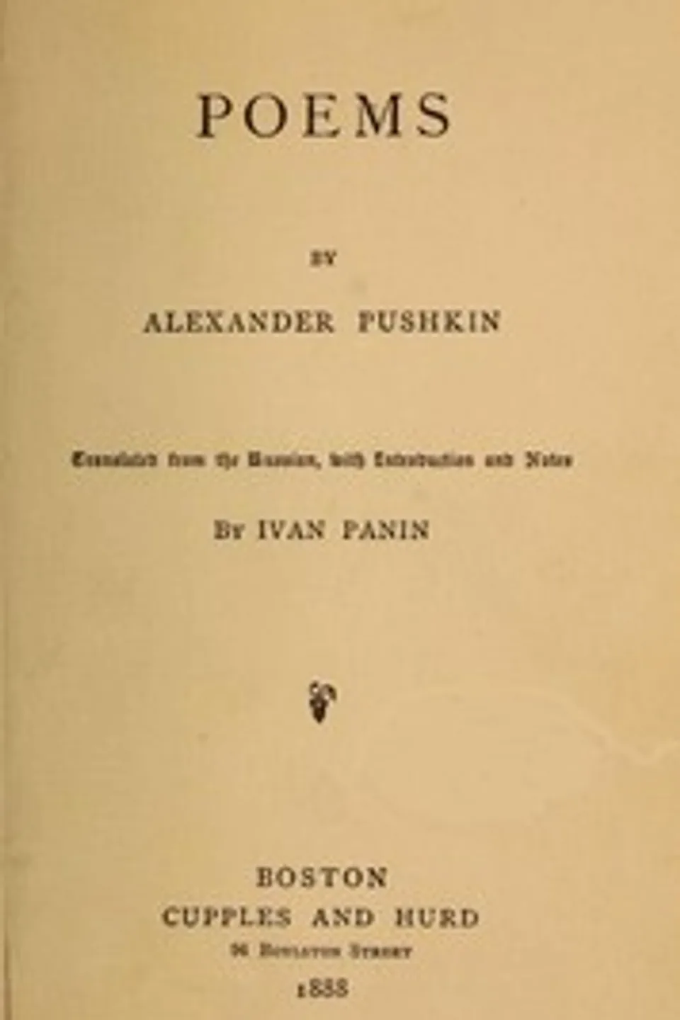 Poems: With Introduction and Notes, Aleksandr Sergeevich Pushkin