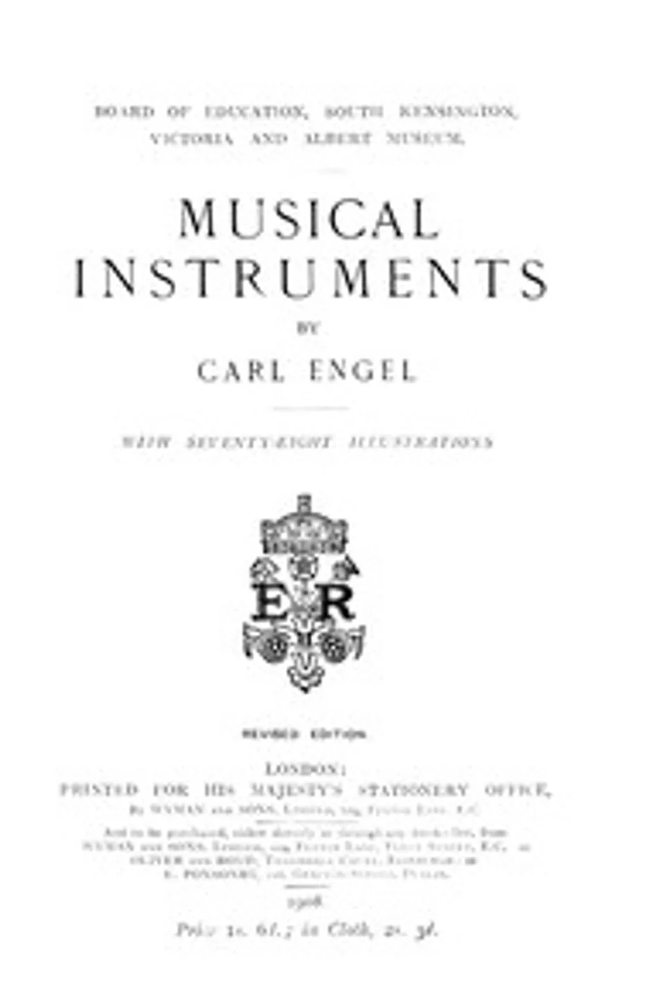 Musical Instruments [1908], Carl Engel