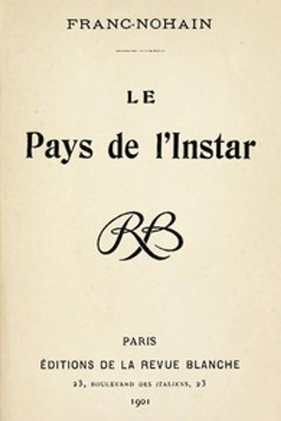 Le Pays de l'Instar, Franc-Nohain