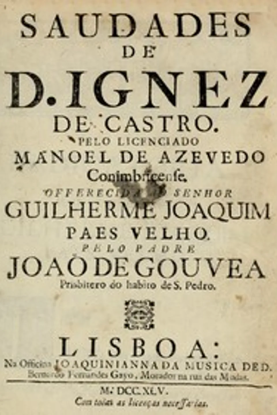 Saudades de D. Ignez de Castro, Maria de Lara e Meneses