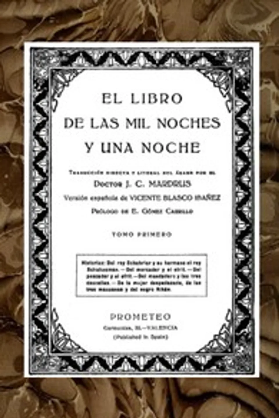 El libro de las mil noches y una noche; t. 1, Anonymous