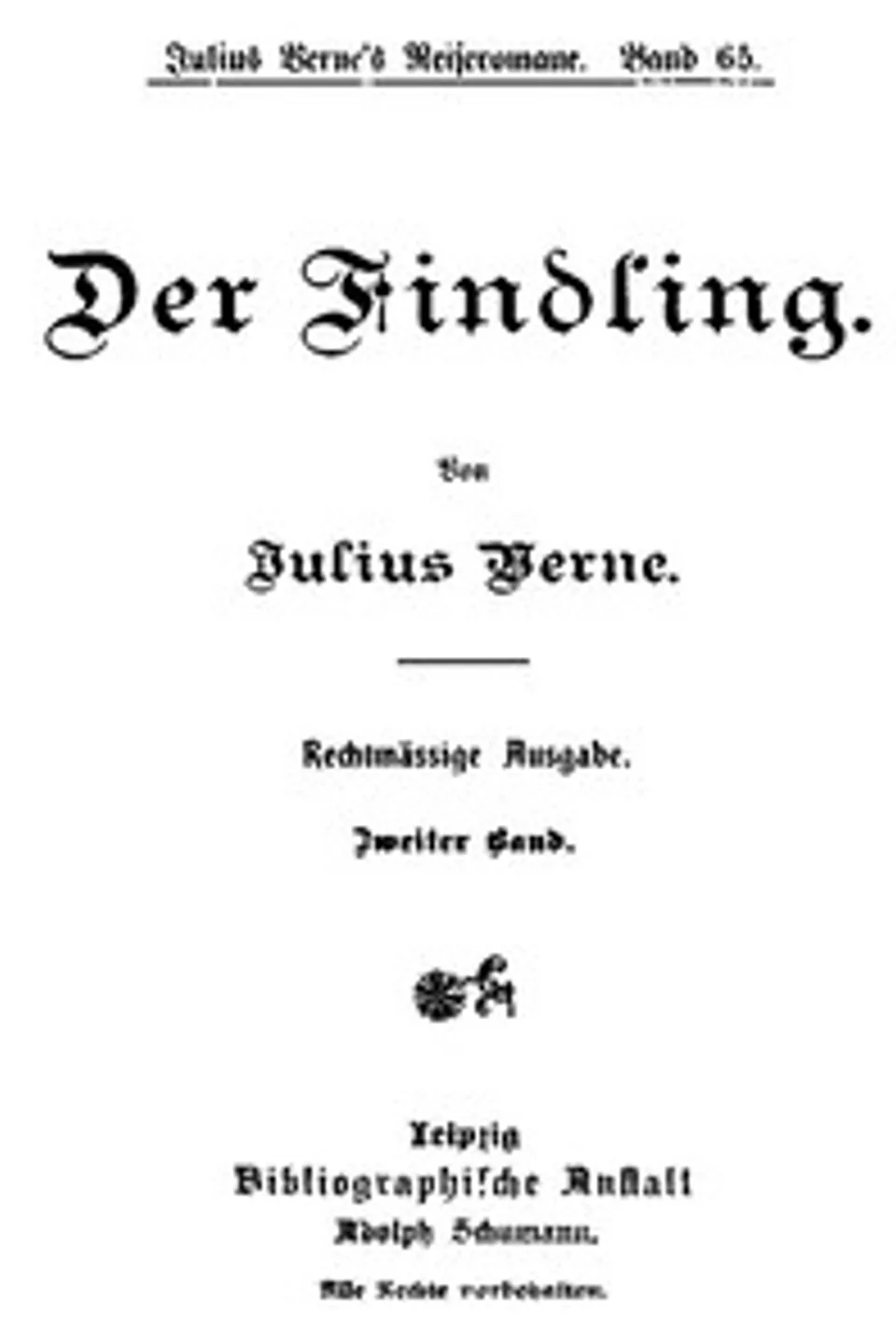Der Findling. Zweiter Band., Jules Verne