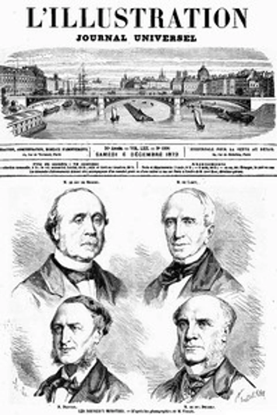 L'Illustration, No. 1606, 6 décembre 1873, Various