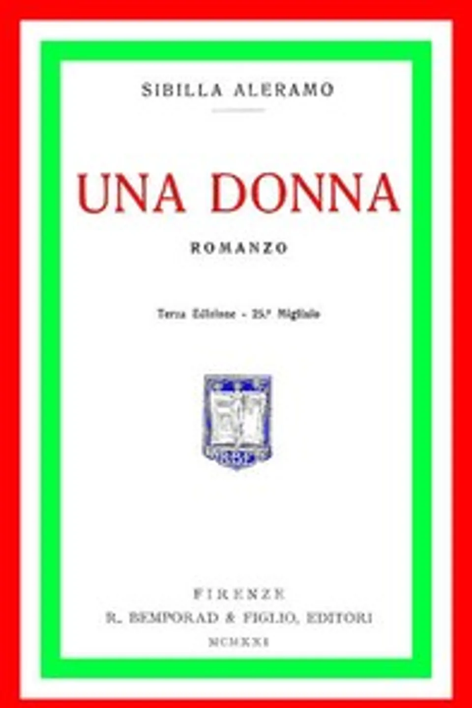 Una Donna, Sibilla Aleramo