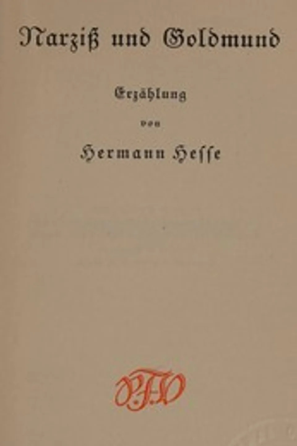 Narziß und Goldmund : $b Erzählung, Hermann Hesse