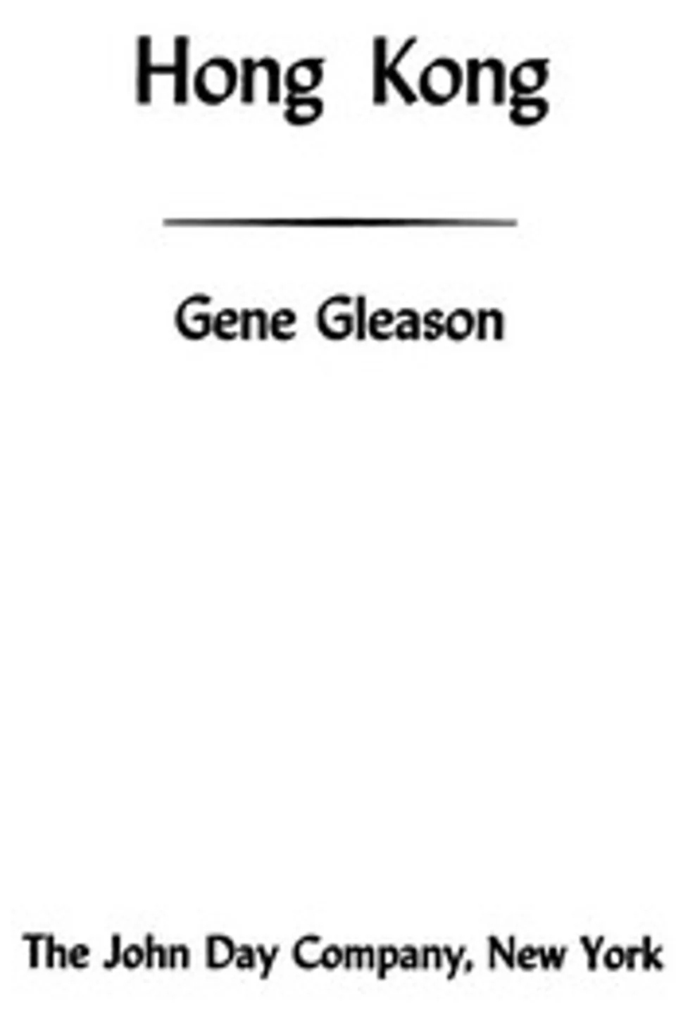 Hong Kong, Gene Gleason