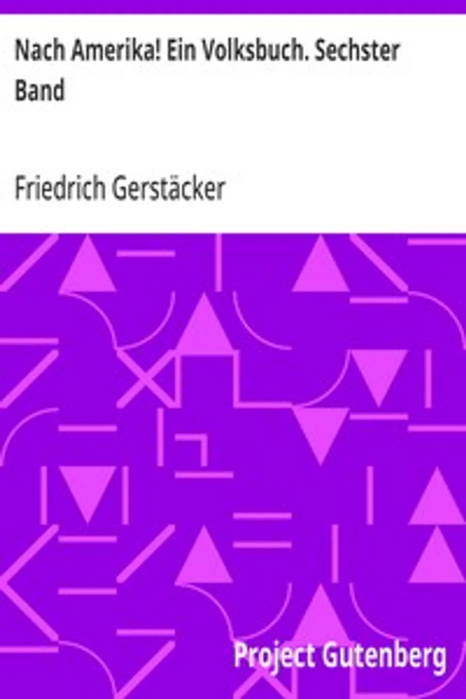 Nach Amerika! Ein Volksbuch. Sechster Band, Friedrich Gerstäcker
