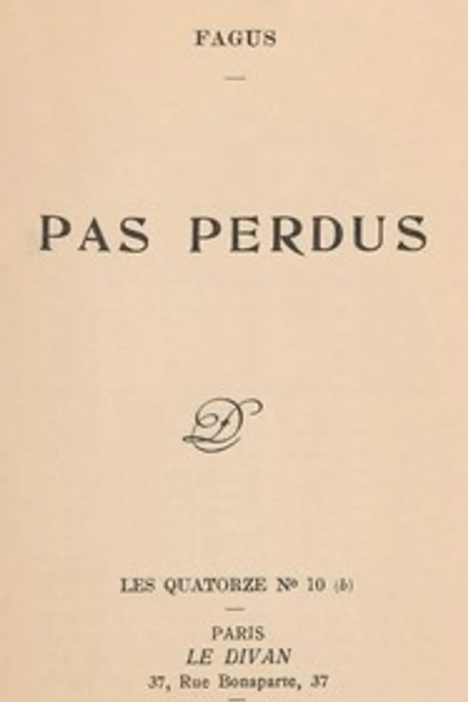 Pas perdus, Fagus