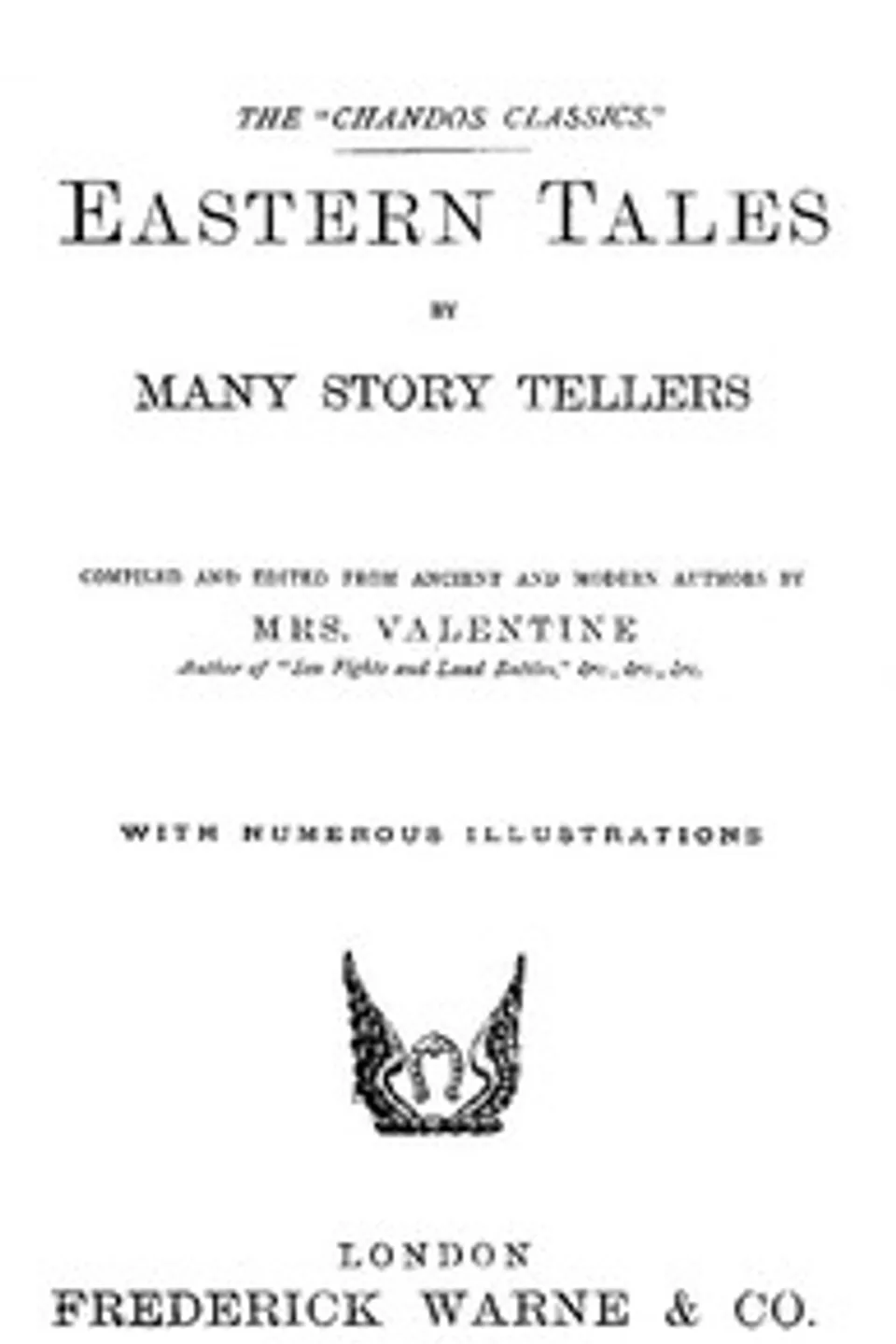 Eastern Tales by Many Story Tellers