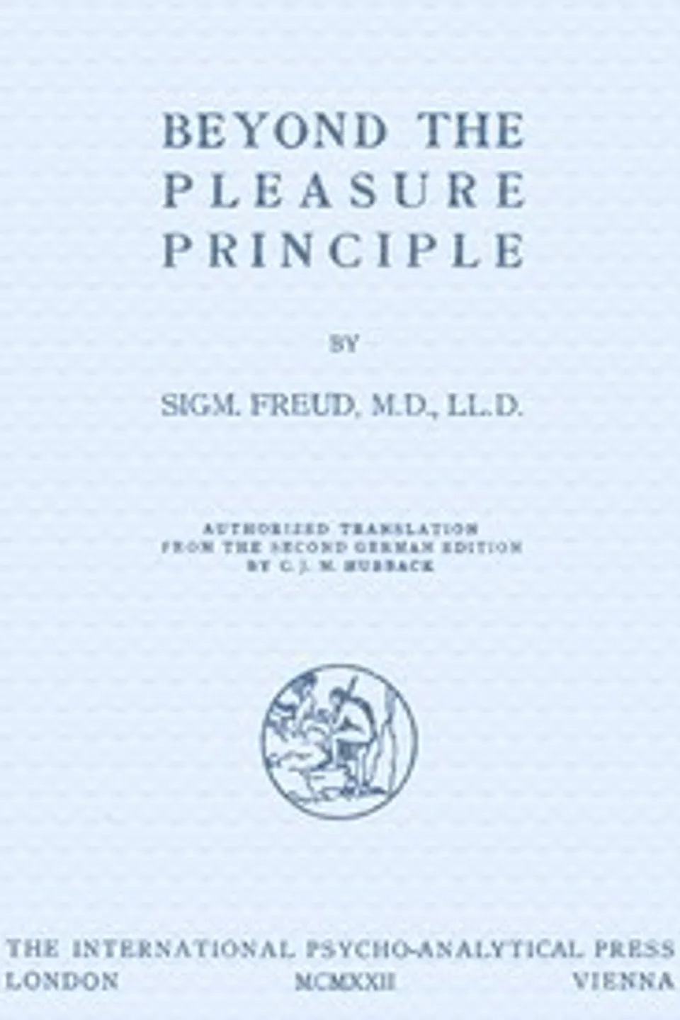 Beyond the pleasure principle, Sigmund Freud