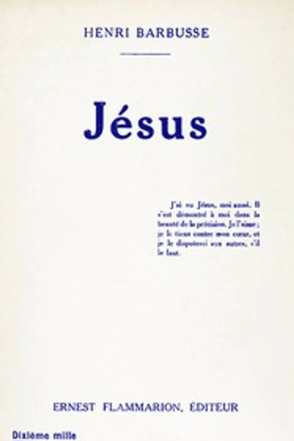 Jésus, Henri Barbusse