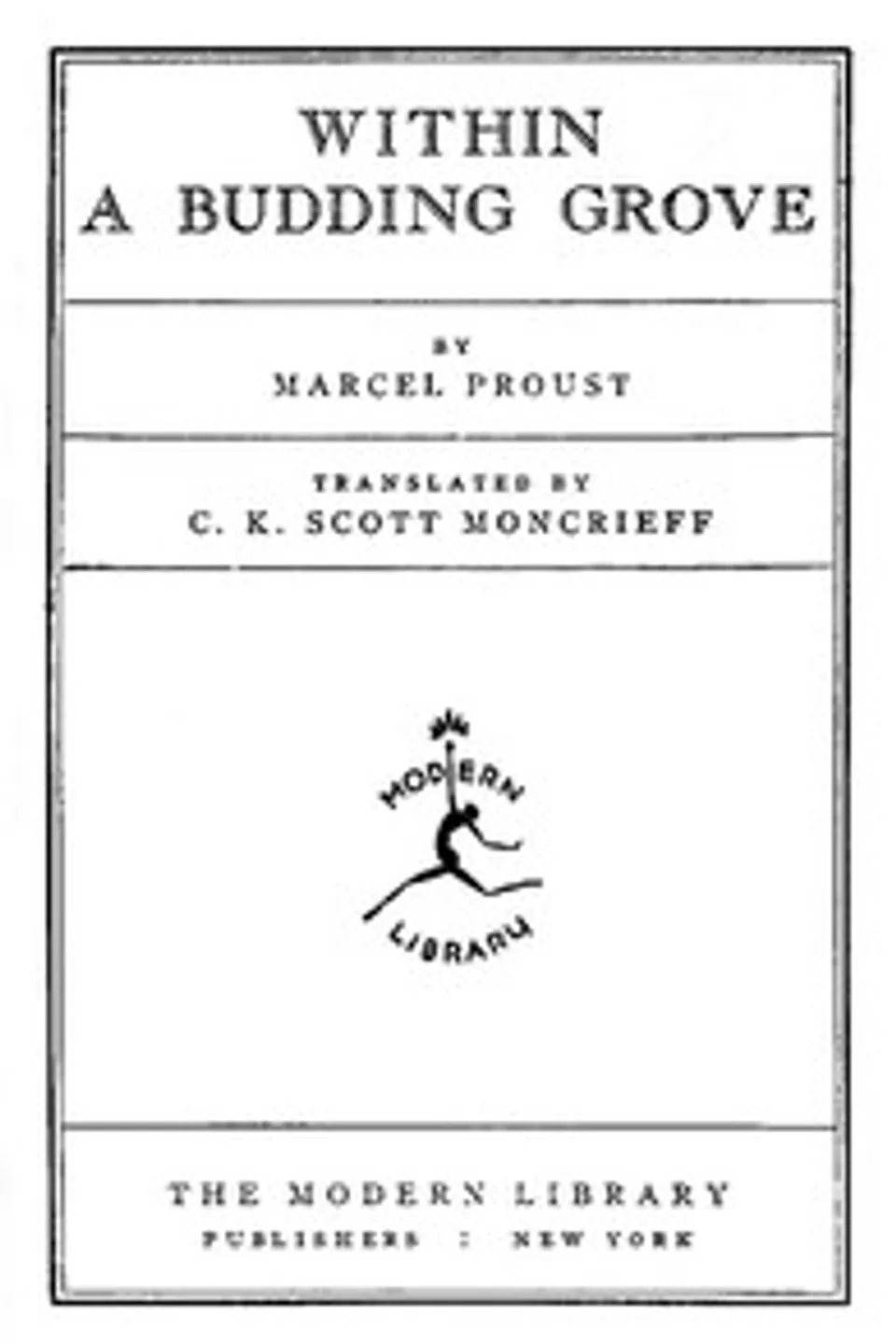 Within a Budding Grove, Marcel Proust