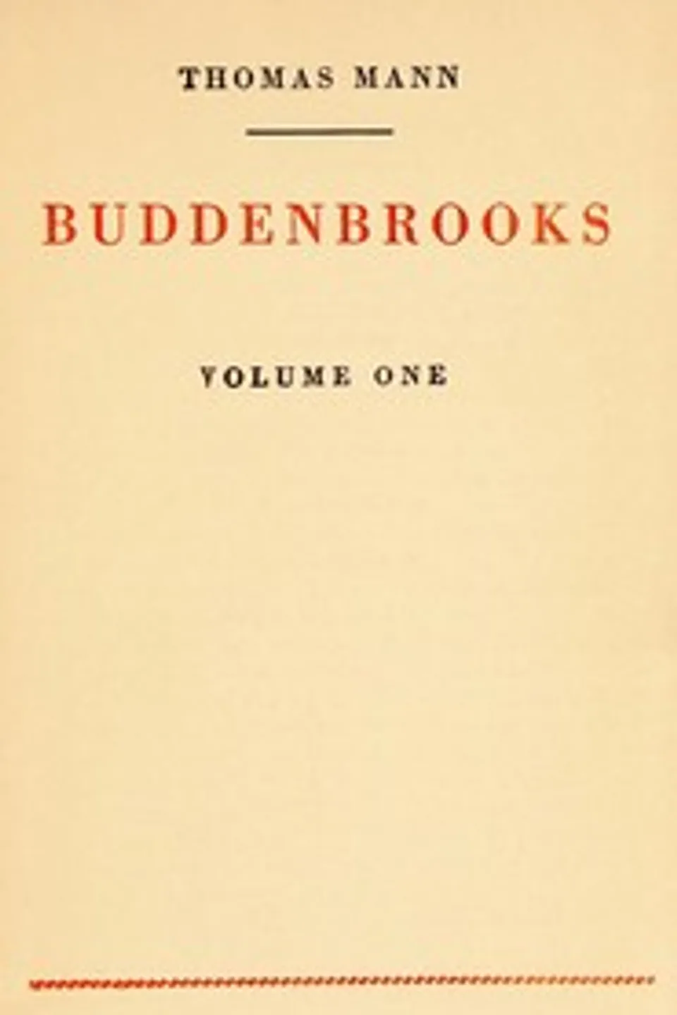 Buddenbrooks, volume 1 of 2, Thomas Mann