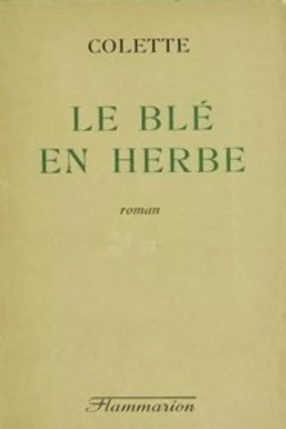 Le blé en herbe, Colette