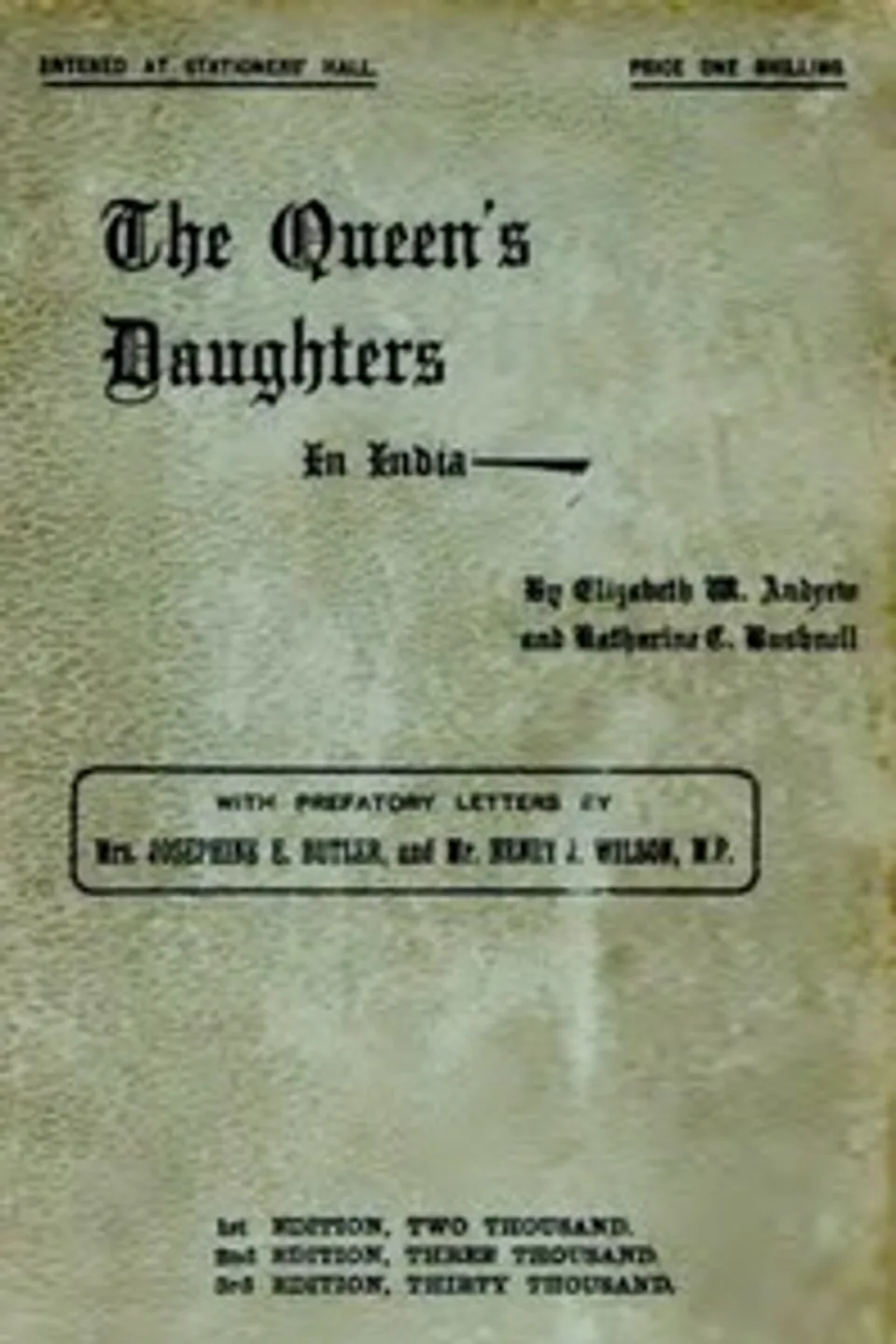 The Queen's Daughters in India, Katharine C. (Katharine Caroline) Bushnell
